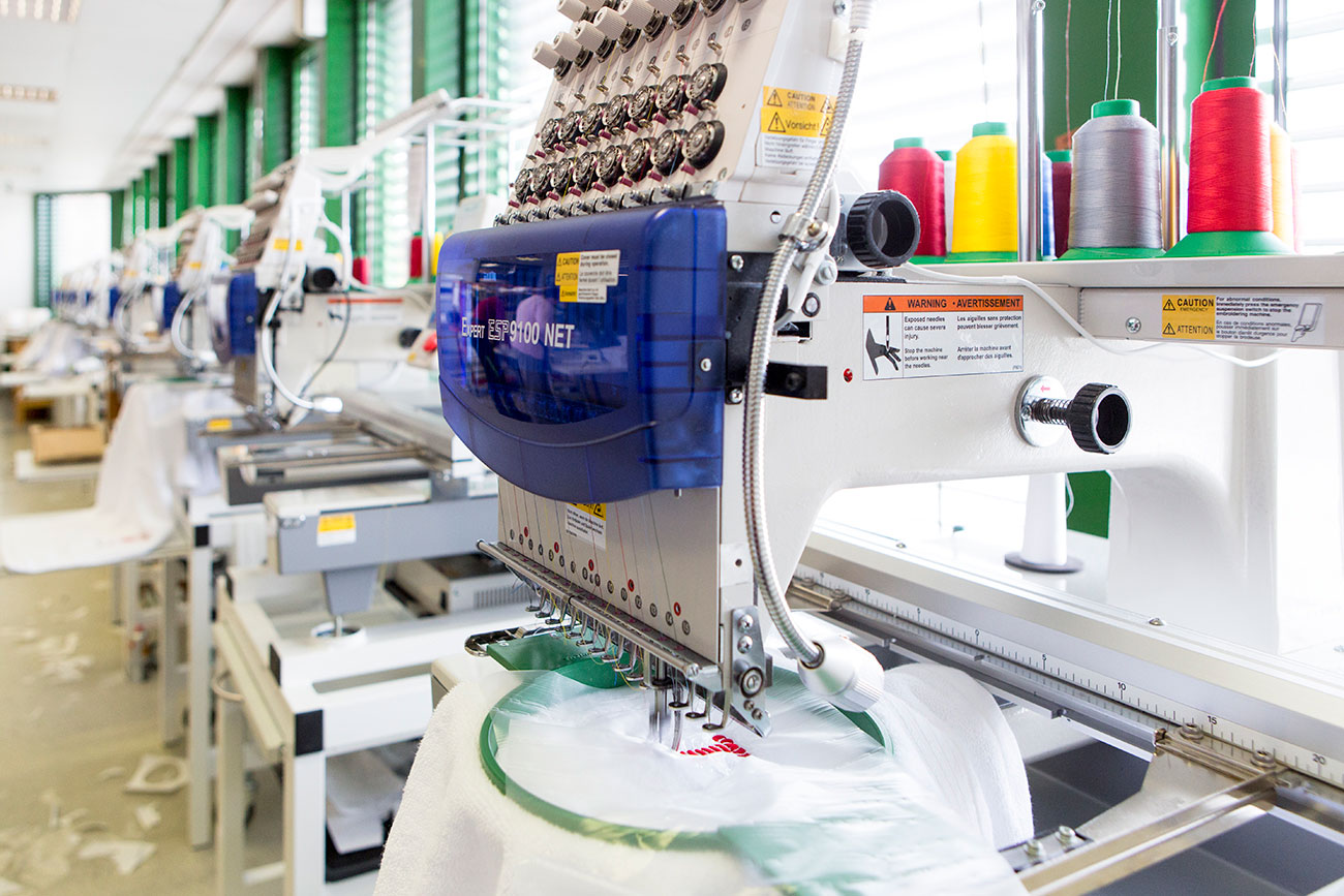 Unsere Stickmaschinen