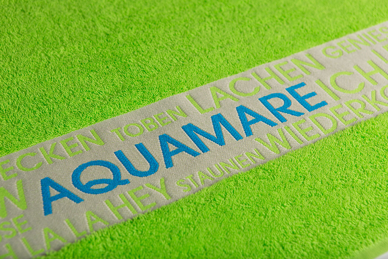 Mehrfarbige Jacquard-Bordüren-Einwebung